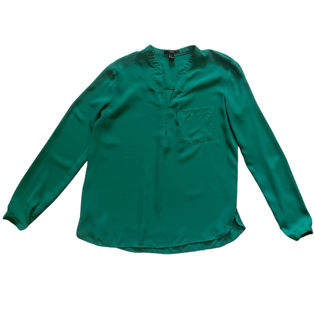 Forever 21 Kelly Green Women's Blouse